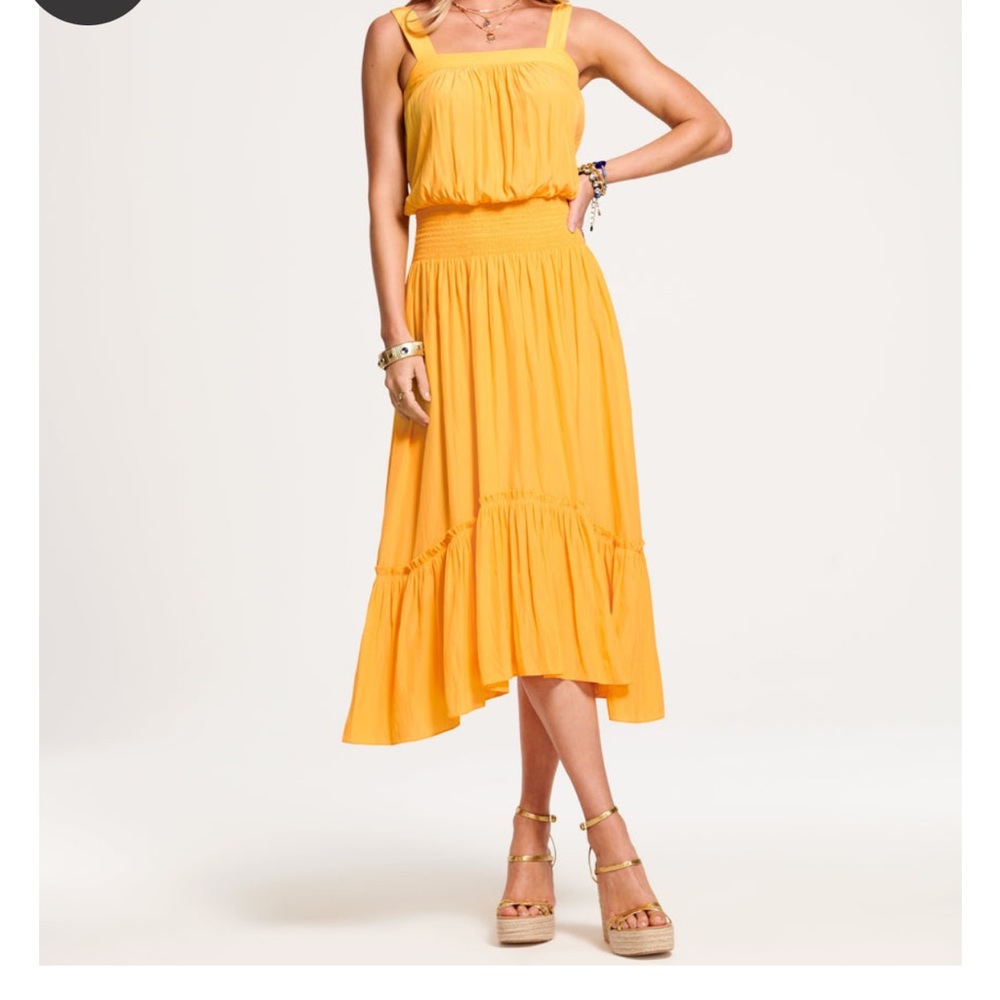 Mackenzie tiered midi dress